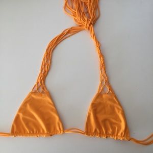 Mikoh orange bikini top xs